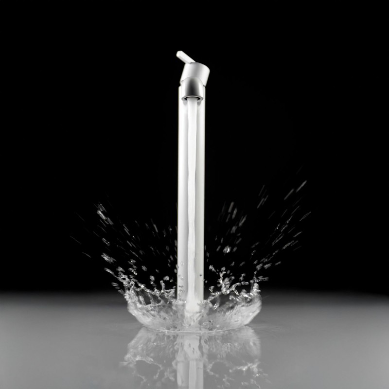 Aufsatz-Waschtischarmatur mit Thermostatmischer Silia, Bianco