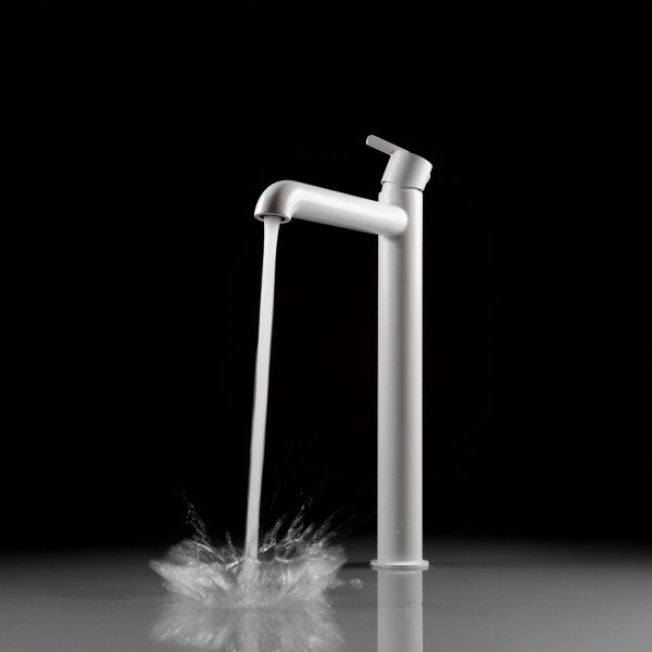 Aufsatz-Waschtischarmatur mit Thermostatmischer Silia, Bianco