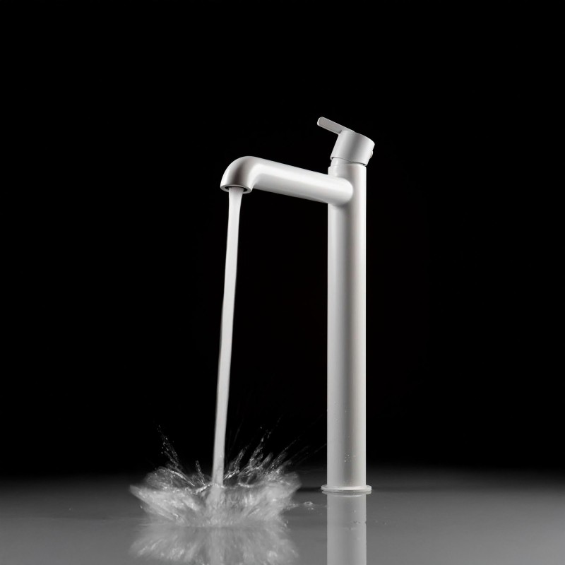 Aufsatz-Waschtischarmatur mit Thermostatmischer Silia, Bianco