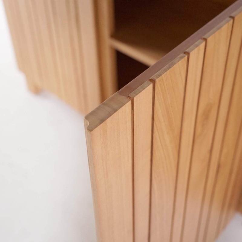 Anrichte aus Massivholz, 3 Türen, 170 cm – Satya