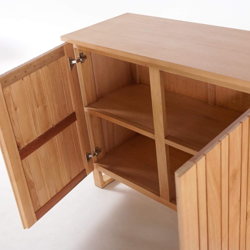 Anrichte aus Massivholz, 3 Türen, 170 cm – Satya