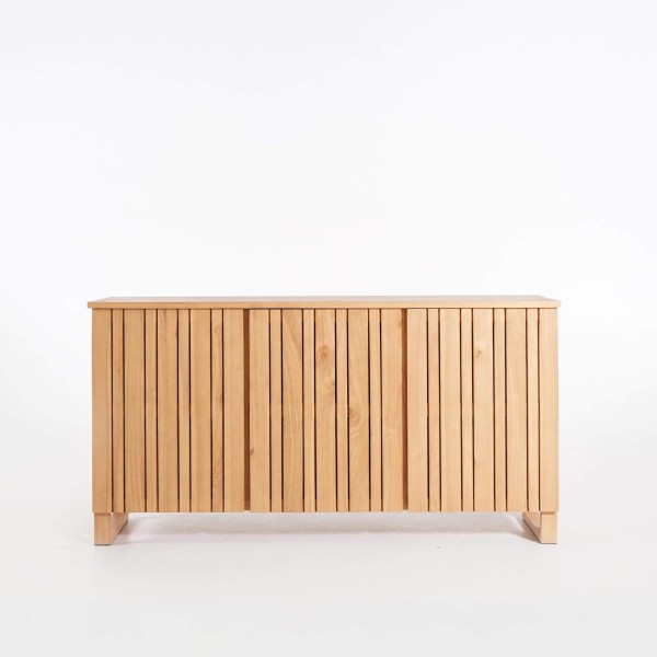 Anrichte aus Massivholz, 3 Türen, 170 cm – Satya