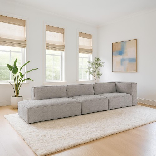 Gerades 3,5-Sitzer-Sofa mit linker Armlehne – Isla