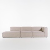 Gerades 3,5-Sitzer-Sofa mit linker Armlehne – Isla