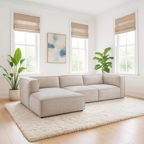 Sofa mit linker Récamiere, 3-Sitzer – Isla