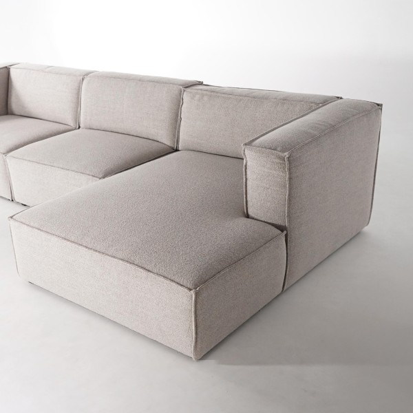 3-Sitzer-Sofa mit rechter Ottomane – Isla