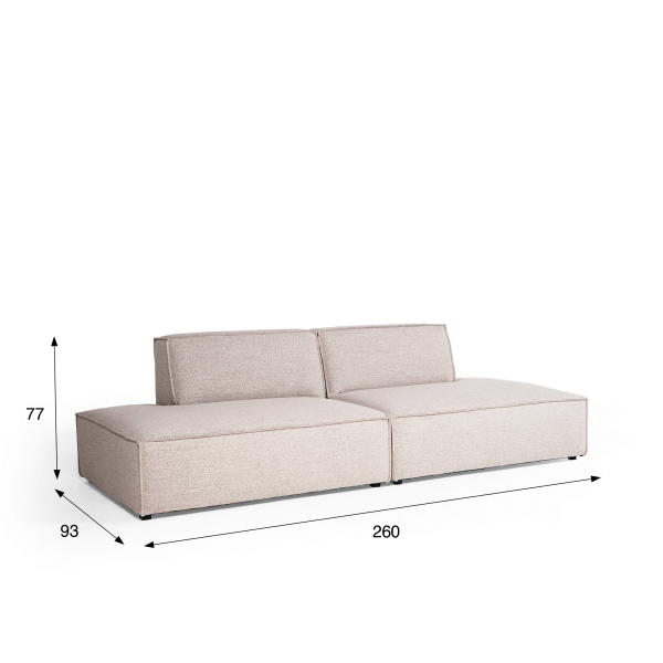 4-Sitzer-Sofa gerade – Isla