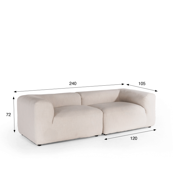 2-Sitzer-Sofa gerade – Odea