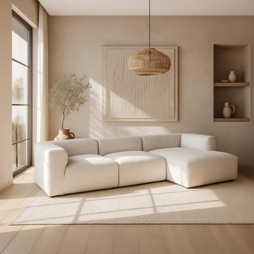 Sofa mit rechter Chaiselongue, 3-Sitzer – Odea