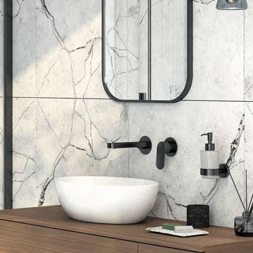 Unterputz-Mischbatterie für Badezimmer-Waschbecken Alpinia, Nero