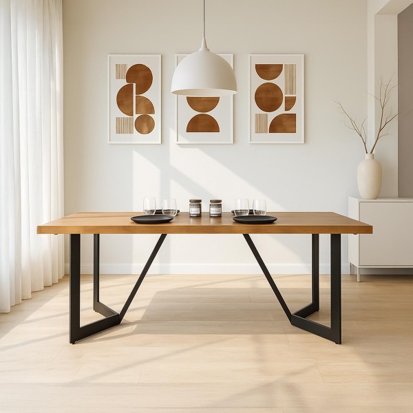 Esstisch aus Naturholz - New Jersey