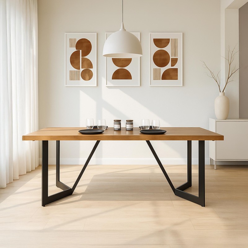 Esstisch aus Naturholz - New Jersey