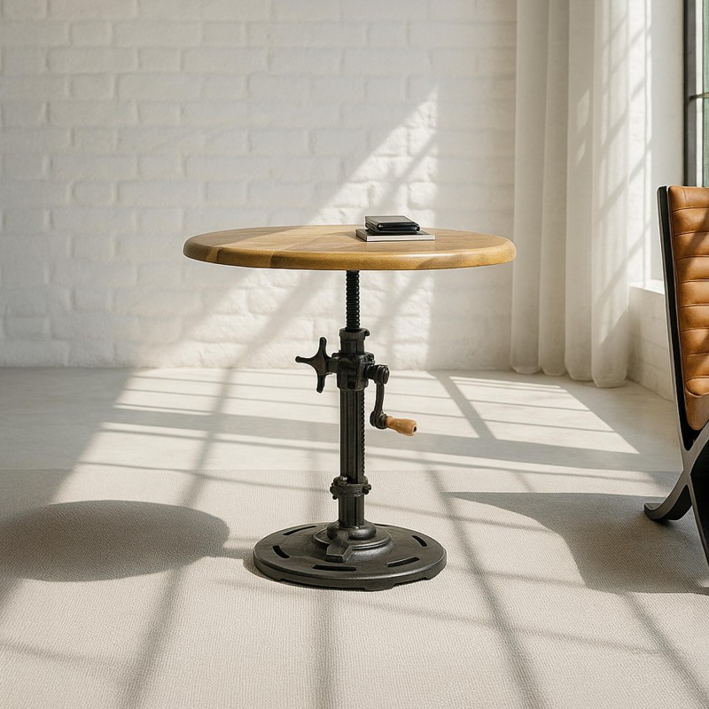 Kleiner, aufstockbarer Industrietisch