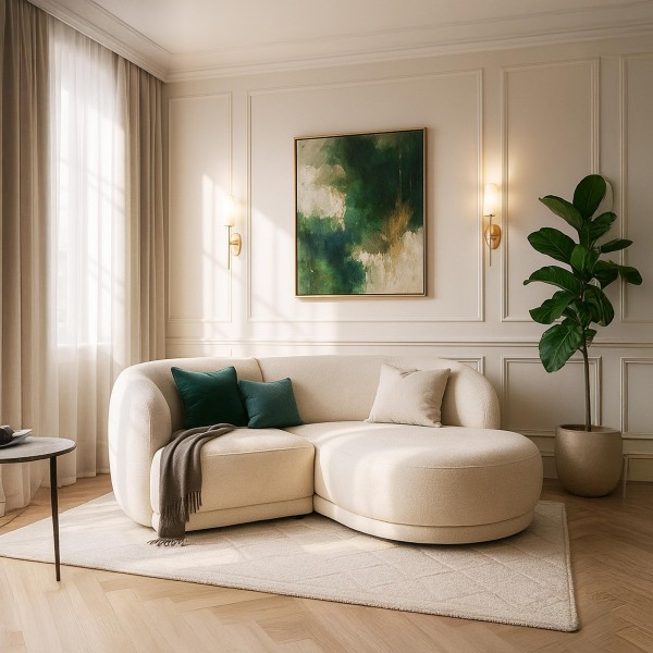 Ecksofa 3-Sitzer mit rechter Récamiere – Elora