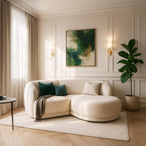 Ecksofa 3-Sitzer mit rechter Récamiere – Elora