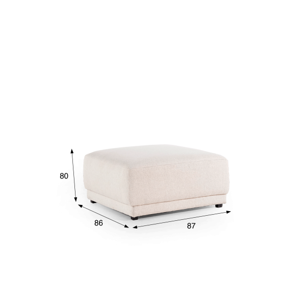 Pouf aus Stoff – Elora