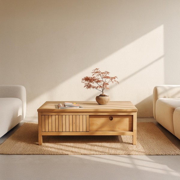 Couchtisch aus Massivholz - Rohini