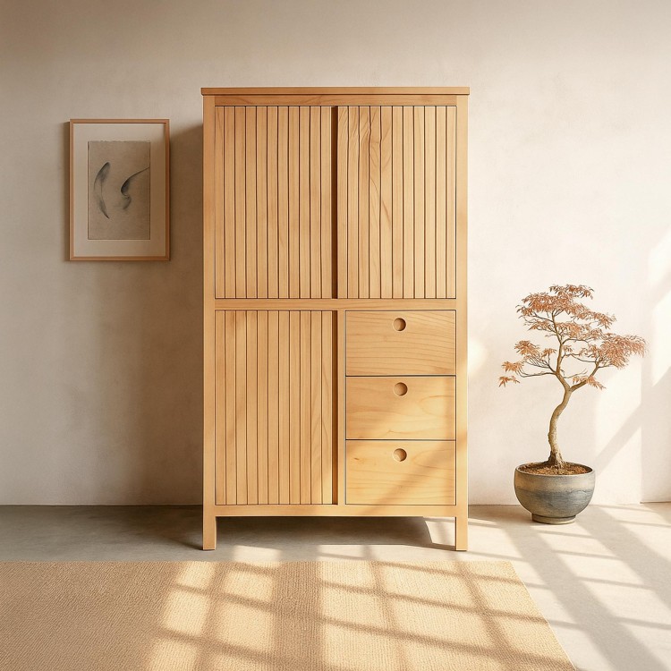 Massivholzschrank - Rohini