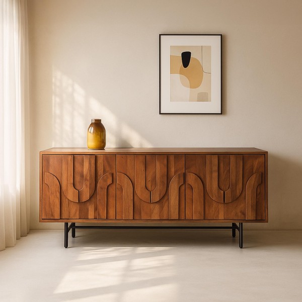 Anrichte aus massivem Mangoholz 160 cm - Flow