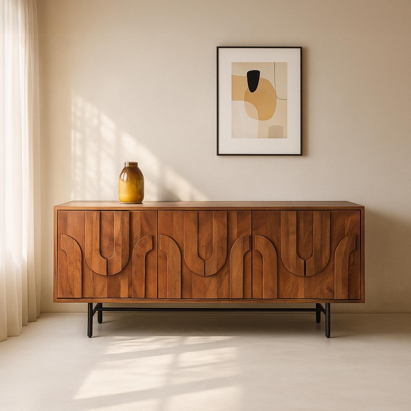 Anrichte aus massivem Mangoholz 160 cm - Flow