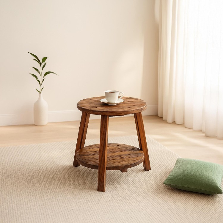 Beistelltisch aus altem, recyceltem Holz - Reborn