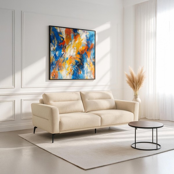 Modernes 3-Sitzer-Sofa aus Stoff – Nara