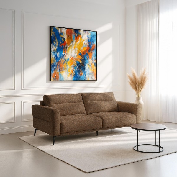 Modernes 3-Sitzer-Sofa aus Stoff – Nara