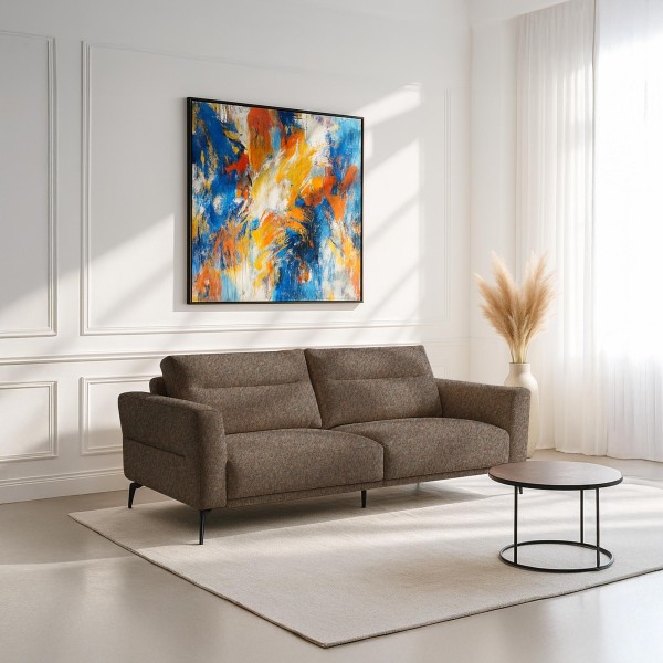 Modernes 3-Sitzer-Sofa aus Stoff – Nara