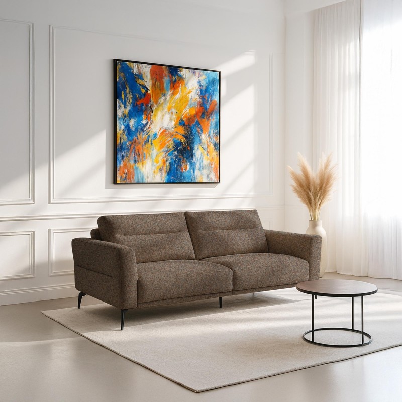 Modernes 3-Sitzer-Sofa aus Stoff – Nara