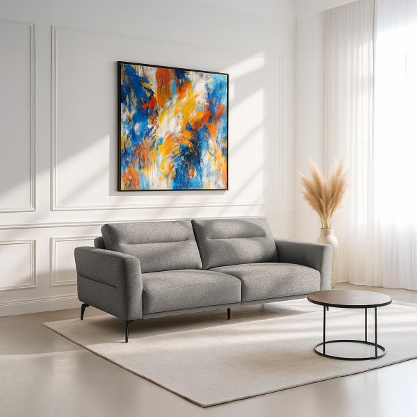 Modernes 3-Sitzer-Sofa aus Stoff – Nara