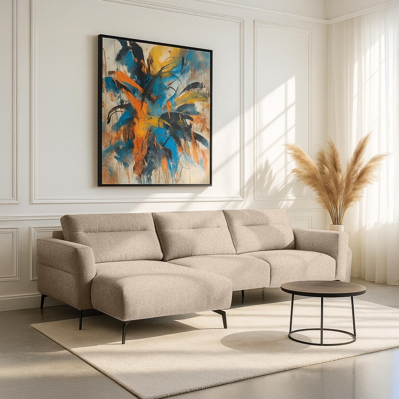 4-Sitzer Ecksofa mit linker Ottomane – Nara