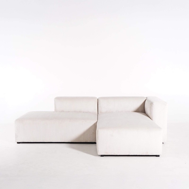 Ecksofa 3-Sitzer mit rechter Ottomane, links offen – Lyra