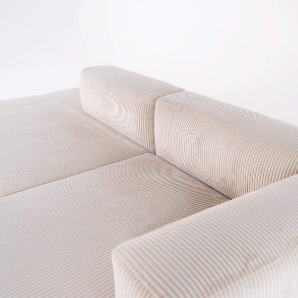 Ecksofa 3-Sitzer mit rechter Ottomane, links offen – Lyra