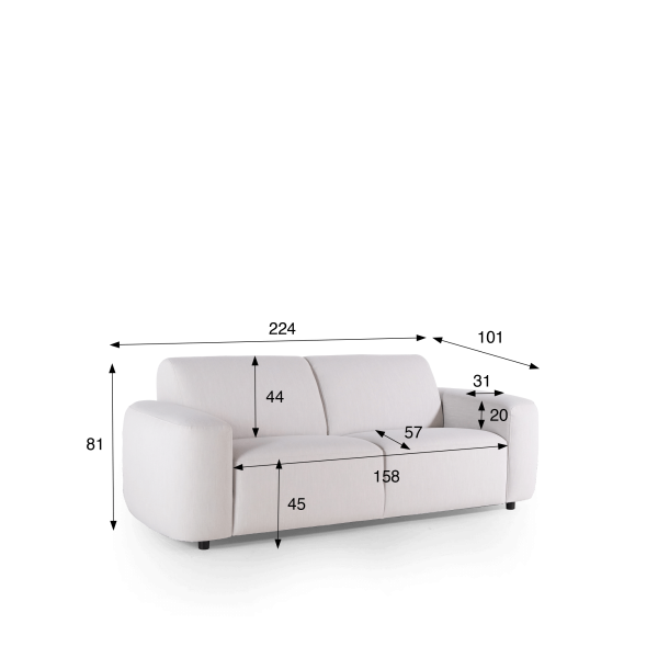 Design 3-Sitzer Sofa – Kala