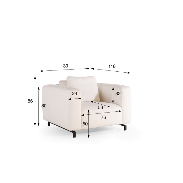 Sessel aus Stoff – Miro