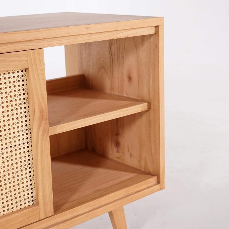 Badezimmermöbel aus Massivholz auf Füßen 140 cm - Anaya