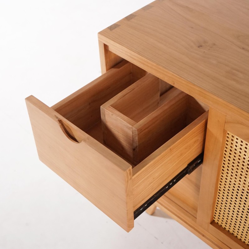 Badezimmermöbel aus Massivholz auf Füßen 80 cm - Anaya