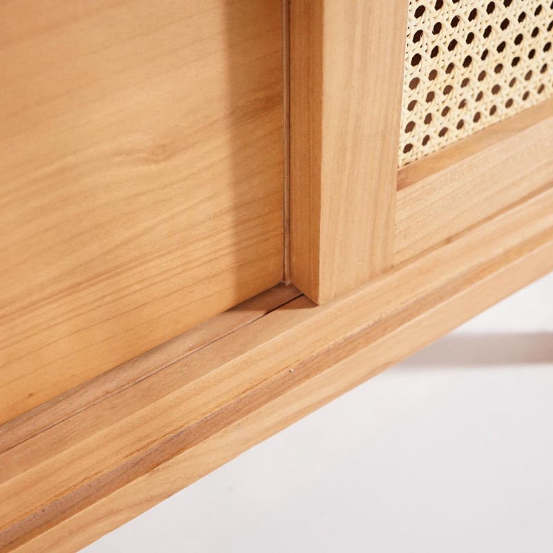 Badezimmermöbel aus Massivholz auf Füßen 80 cm - Anaya