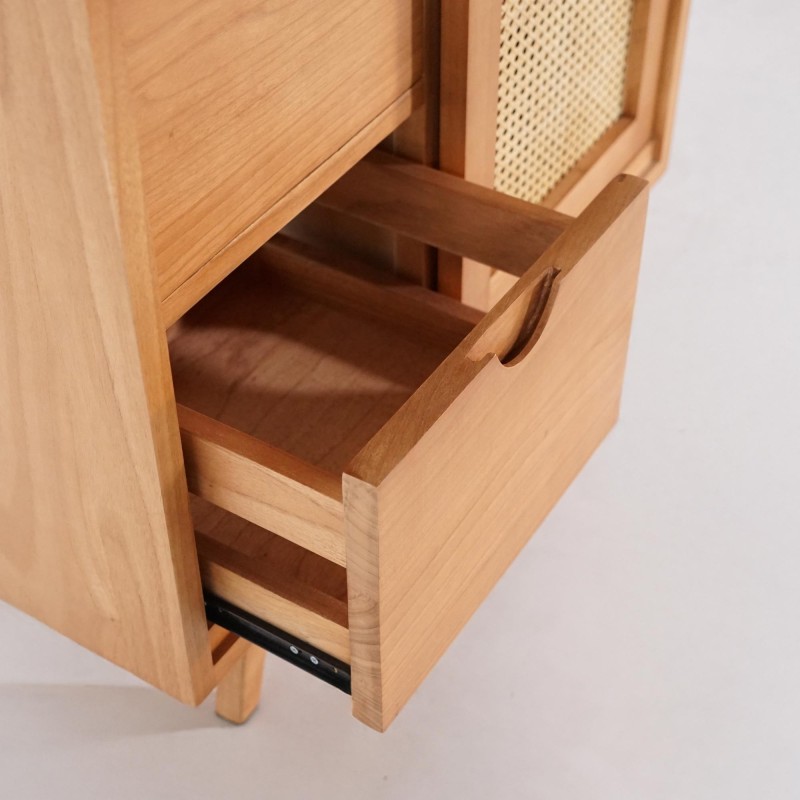 Badezimmermöbel aus Massivholz auf Füßen 80 cm - Anaya