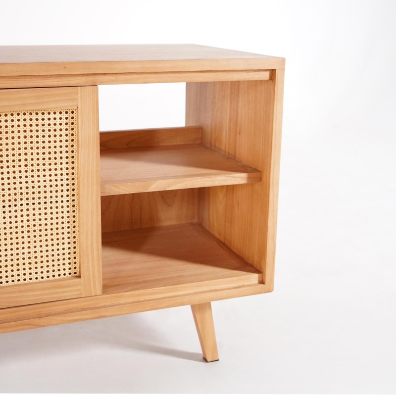 Badezimmermöbel aus Massivholz auf Füßen 80 cm - Anaya