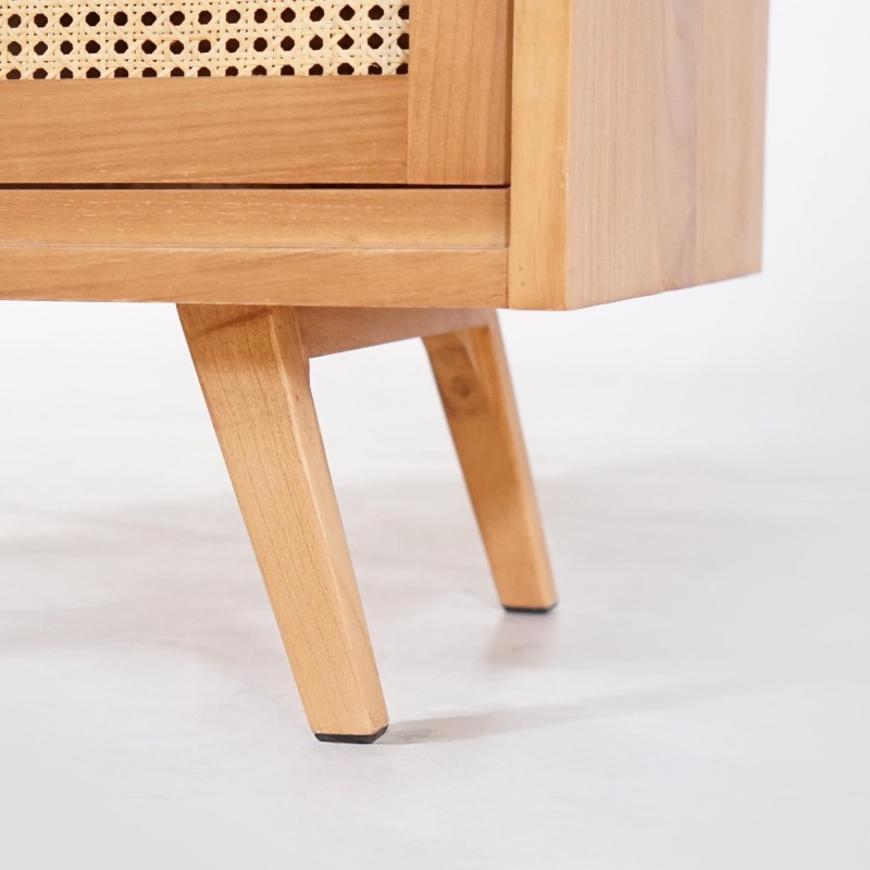 Badezimmermöbel aus Massivholz auf Füßen 80 cm - Anaya