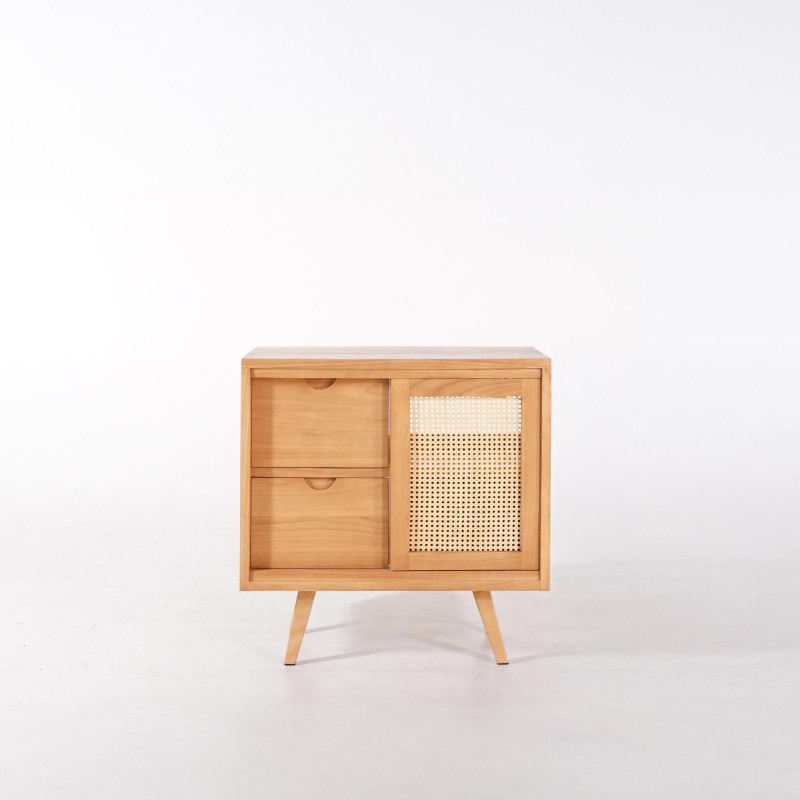 Badezimmermöbel aus Massivholz auf Füßen 80 cm - Anaya