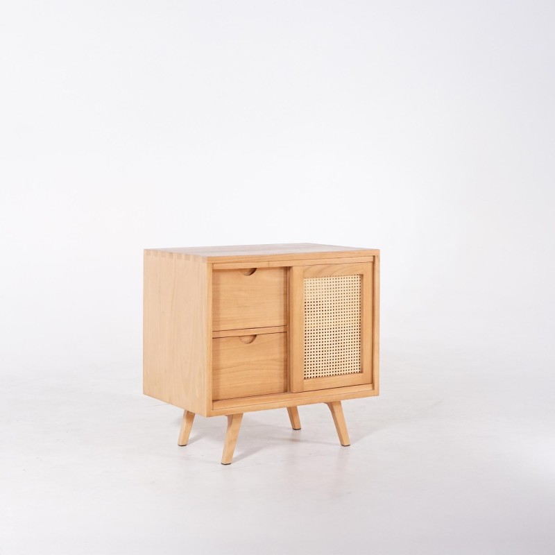 Badezimmermöbel aus Massivholz auf Füßen 80 cm - Anaya