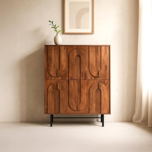 Massivholz-Barschrank – Flow