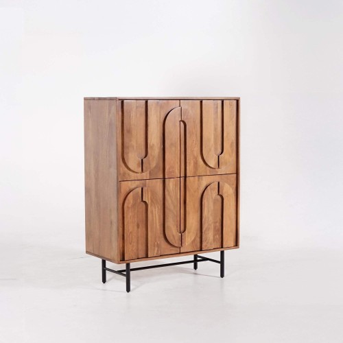 Massivholz-Barschrank – Flow