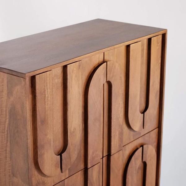 Massivholz-Barschrank – Flow