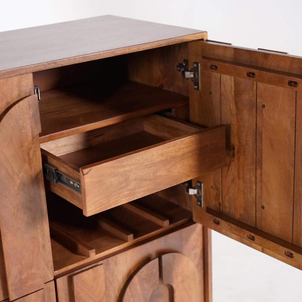 Massivholz-Barschrank – Flow