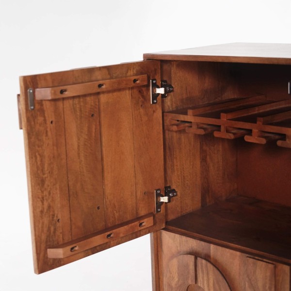 Massivholz-Barschrank – Flow