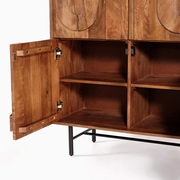 Massivholz-Barschrank – Flow