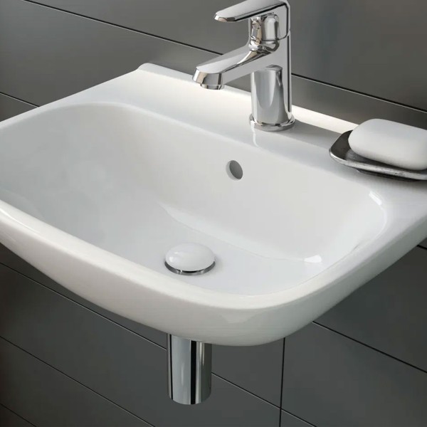 Siphon für Waschbecken im Badezimmer, verchromt